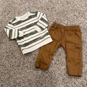 Carter's Green and Brown Kids Matching Set